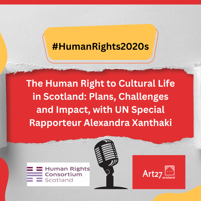 Listen to the speech by the UN Special Rapporteur in cultural rights Alexandra Xanthaki